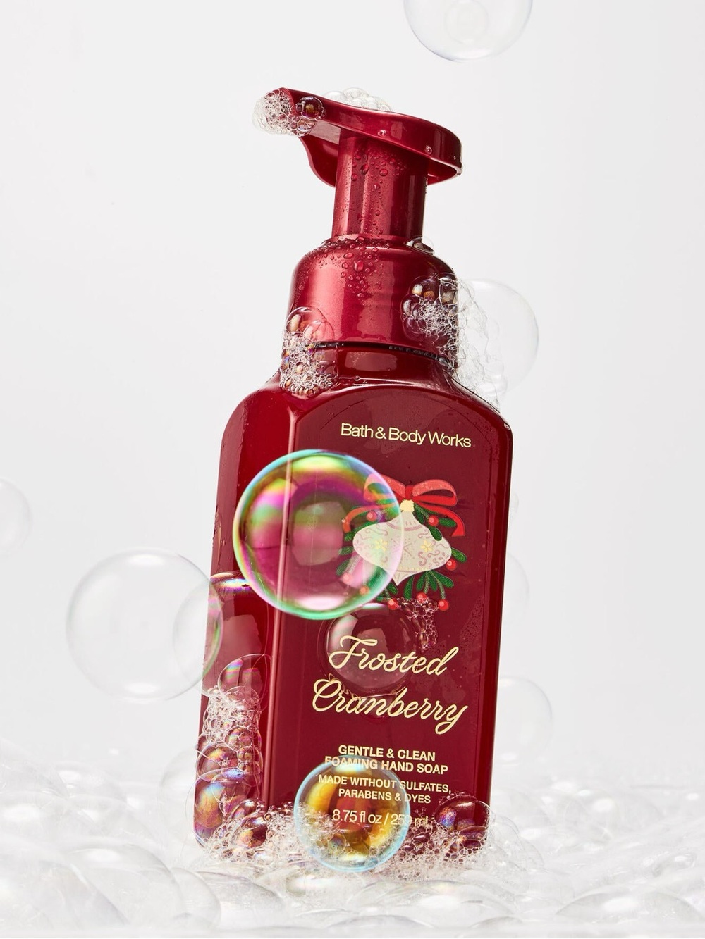 🎄 Bath & Body Works "Frosted Cranberry" Gentle & Clean Foaming Hand Soap 🎄